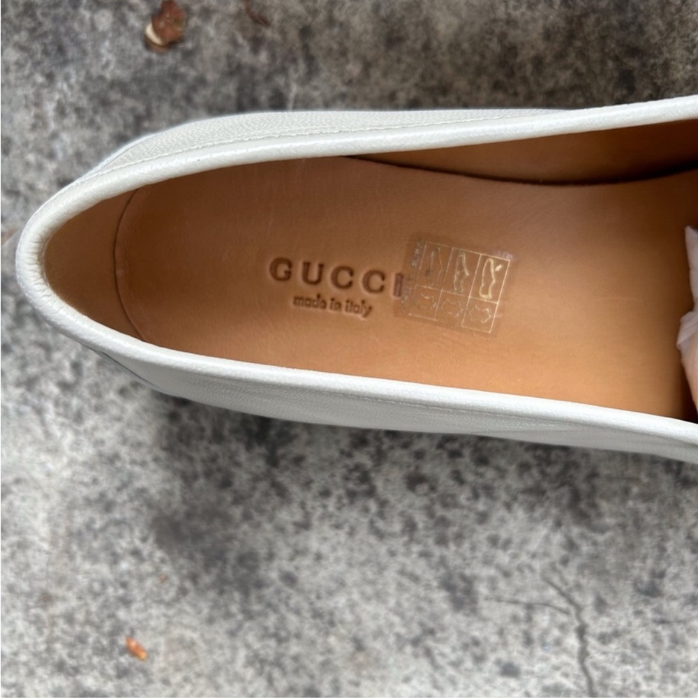 GUCCI LOAFERS NWT WHITE SIZE-8 
BOX INCLUDED - Picture 6 of 9